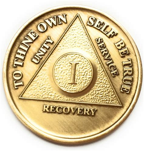 30 Year AA, Alcoholics Anonymous- The Miracles Medallion - Sunrise, Multicolored Enamel, Bling, Recovery Chip, Token, Coin 19. . Aa coins amazon